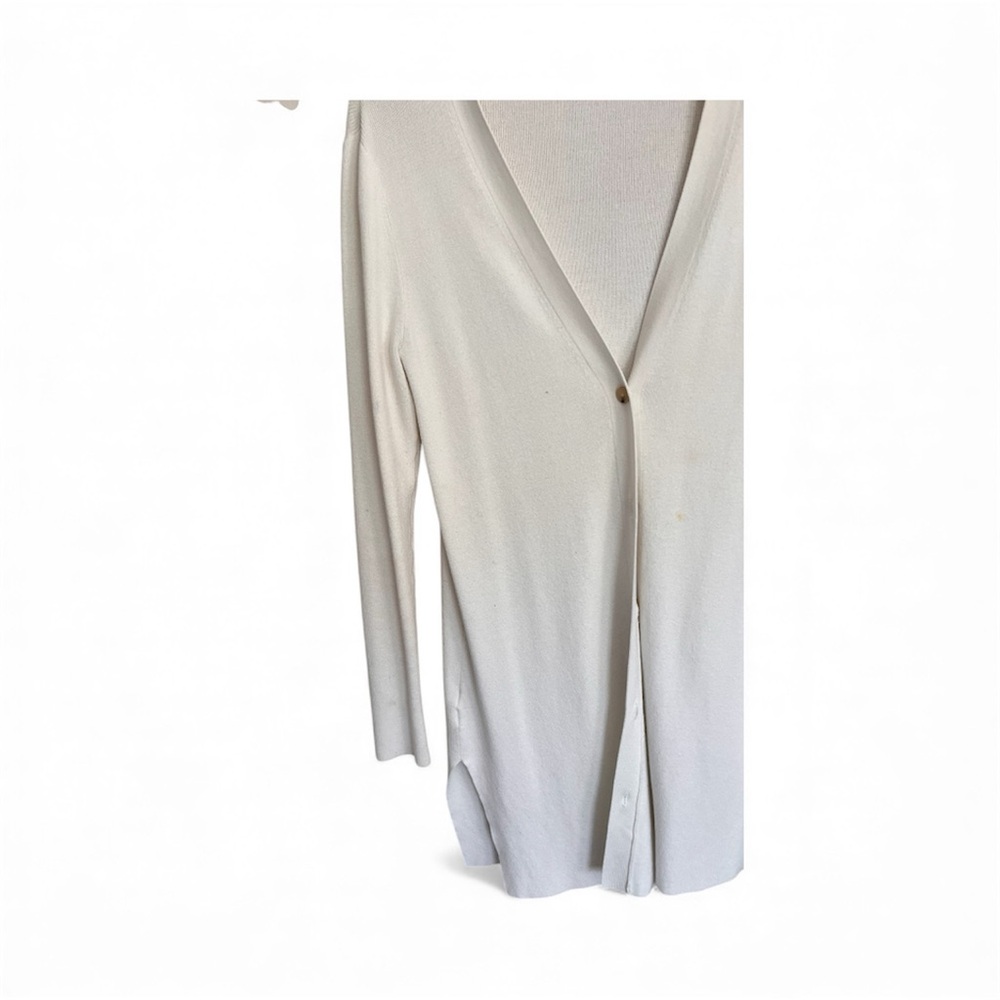 LOFT Cream V-Neck Sweater